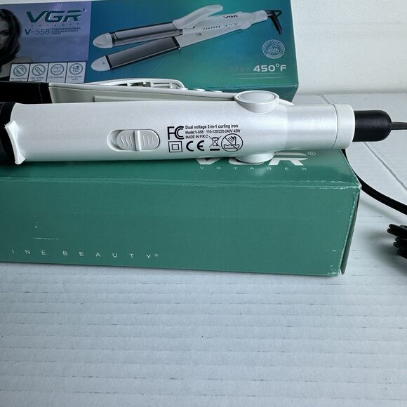 VGR V558 Hair Straightener Curling Iron 450F Styling Tool Set with Glove‎ 2 in 1 - Picture 4 of 8